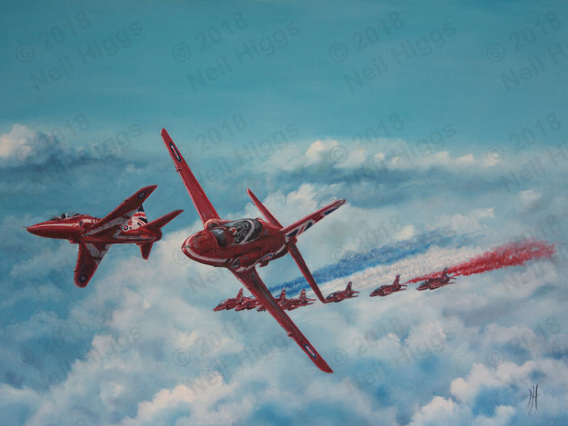 Red Arrows 2018 artwork